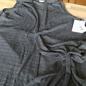 NWT LLR M Solid Gray Joy Vest Cover-up
